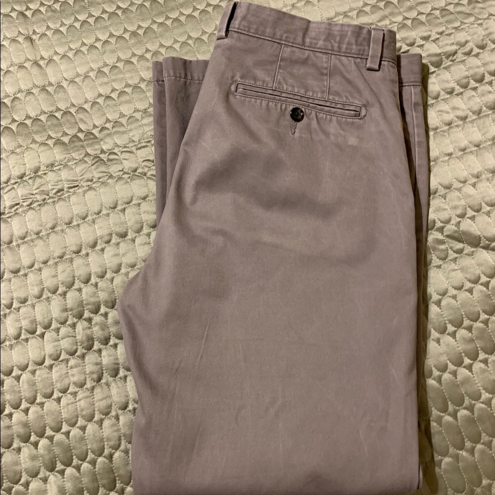 Men’s Johnston and Murphy Grey Slim Fit Chinos